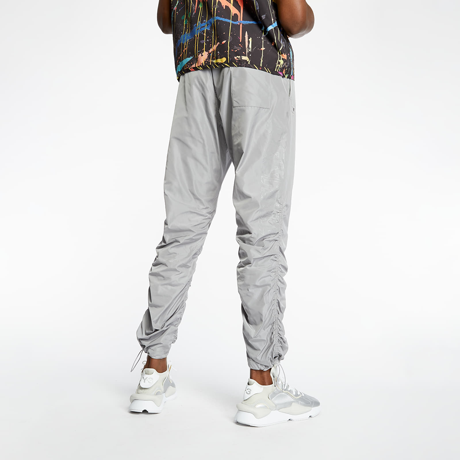 Kalhoty LIFE IS PORNO Windbreaker Pants Grey