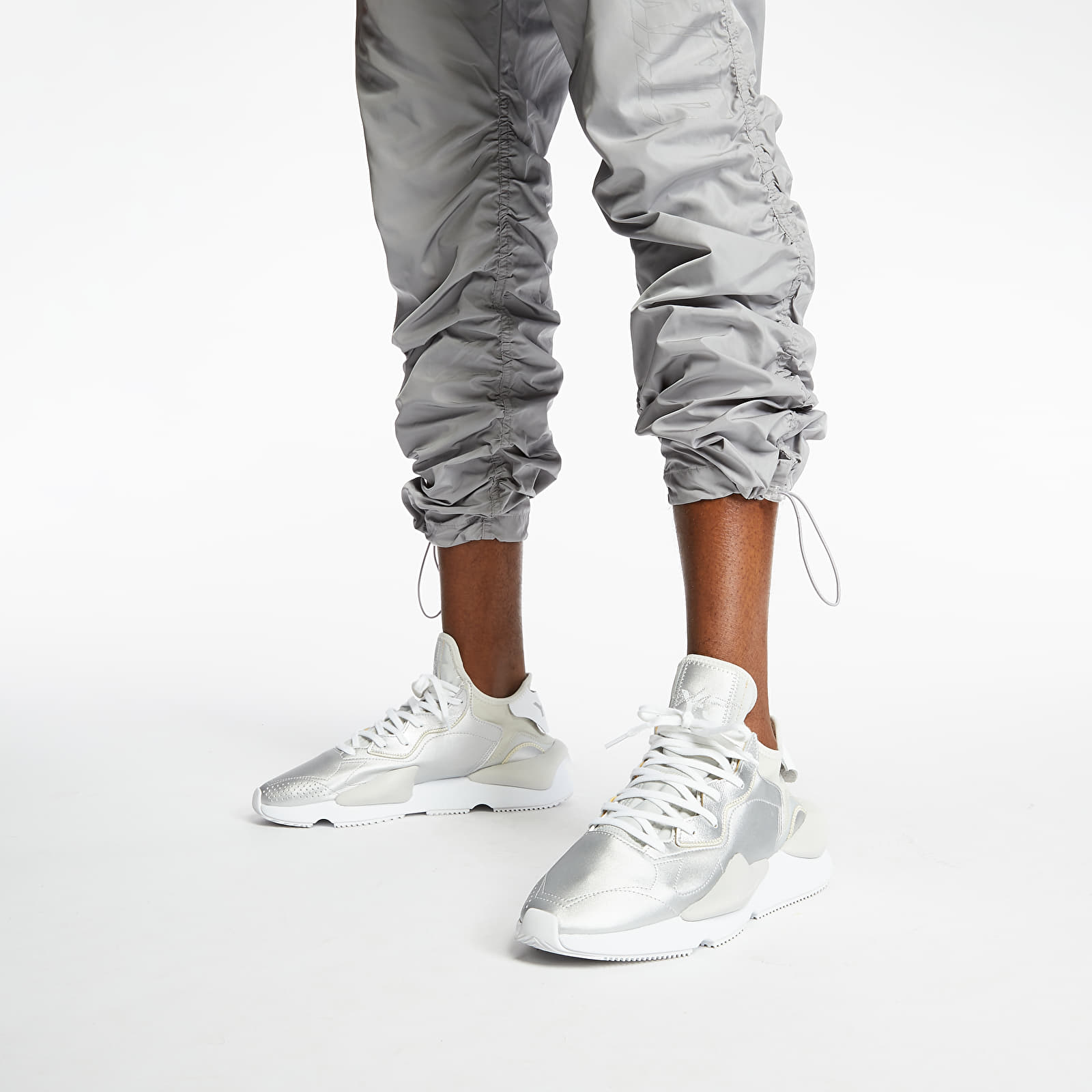 Kalhoty LIFE IS PORNO Windbreaker Pants Grey