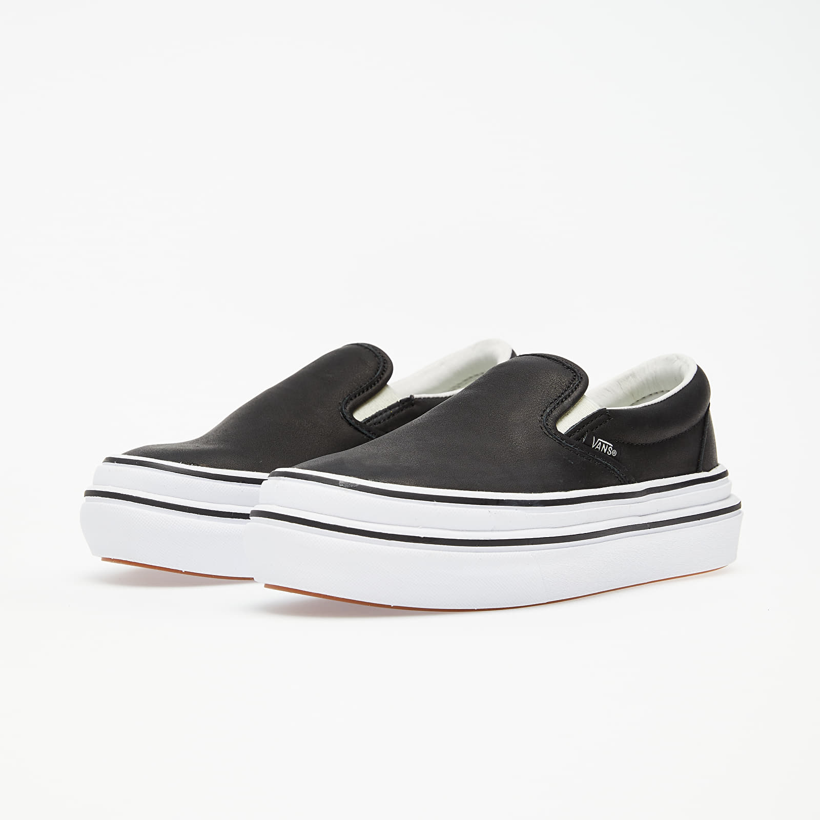 Men s shoes Vans Super Comfycush Slip On Leather Black Footshop