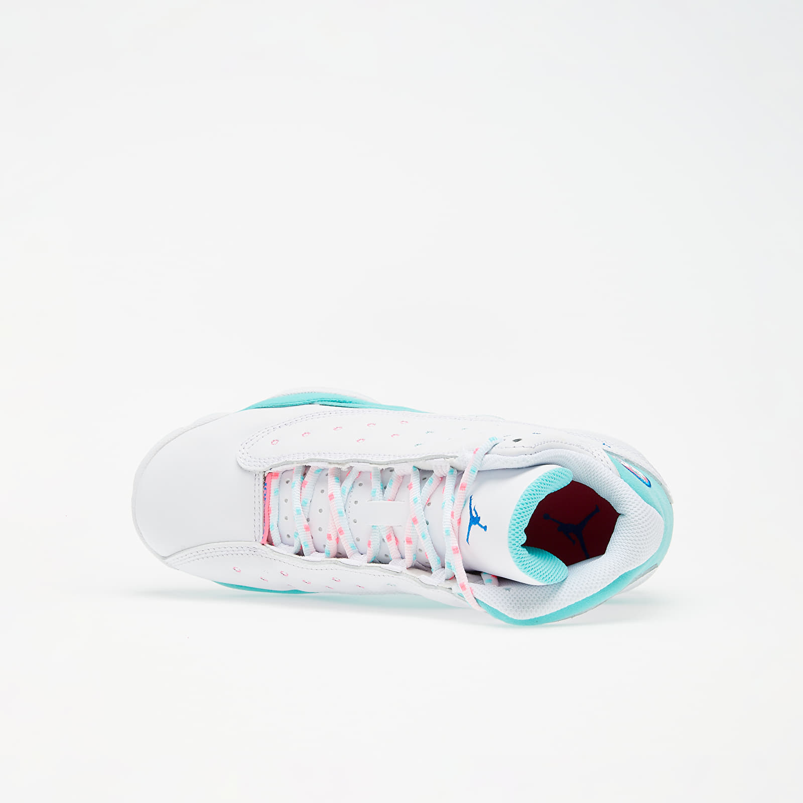 Kids' sneakers and shoes Jordan Air Retro 13 (GS) White/ Soar-Aurora Green-Digital Pink