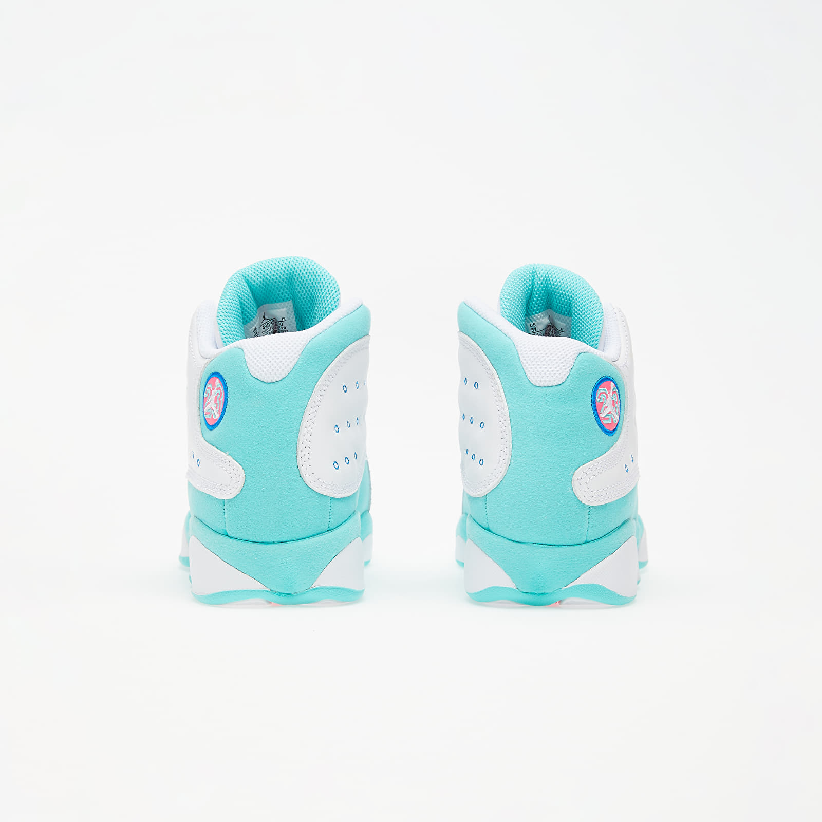 Kids' sneakers and shoes Jordan Air Retro 13 (GS) White/ Soar-Aurora Green-Digital Pink