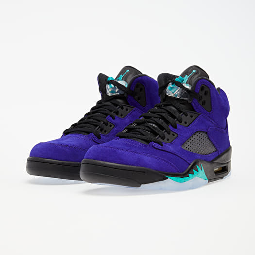 Men s shoes Air Jordan 5 Retro Grape Ice New Emerald Black Clear Footshop