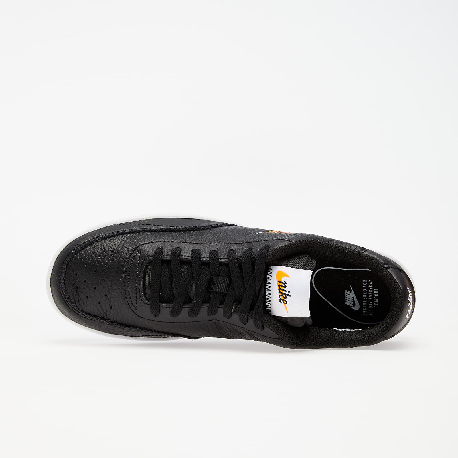 Women's shoes Nike Wmns Court Vintage Premium Black/ White-Total Orange