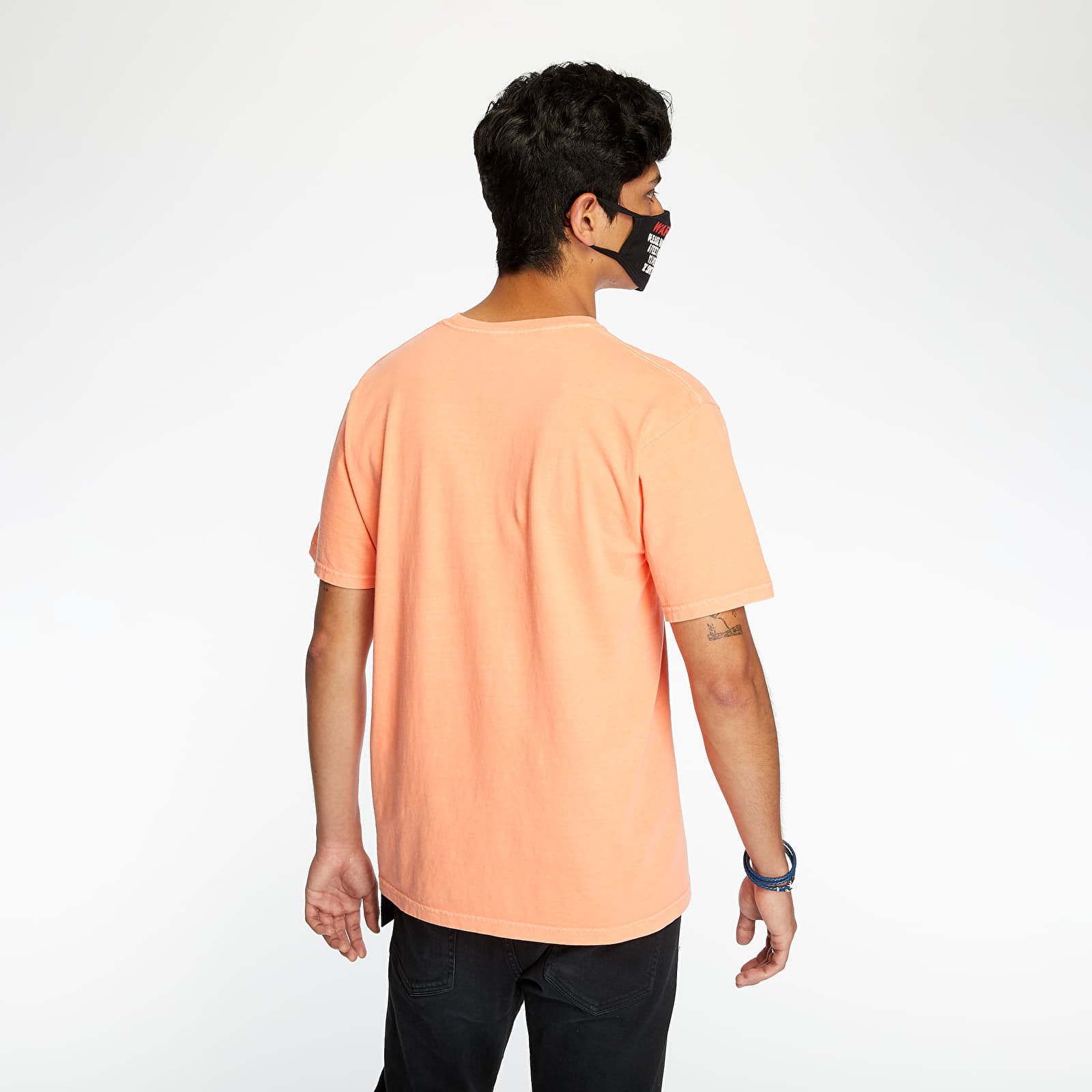 Camisetas Stüssy Basic Logo Pig. Dyed Tee Neon Orange