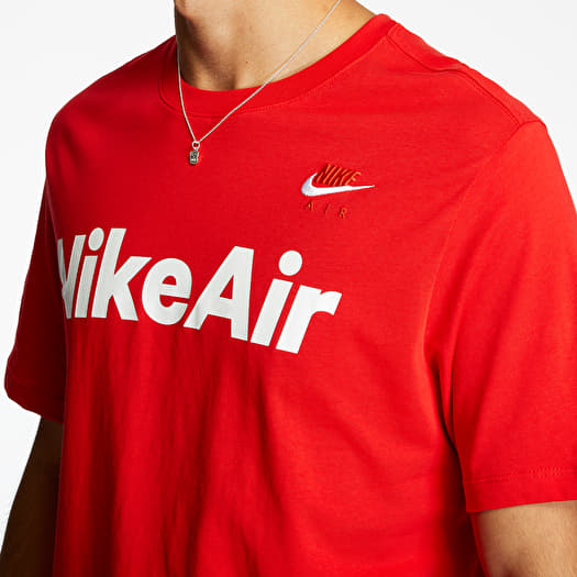 Nike air red shirt shop