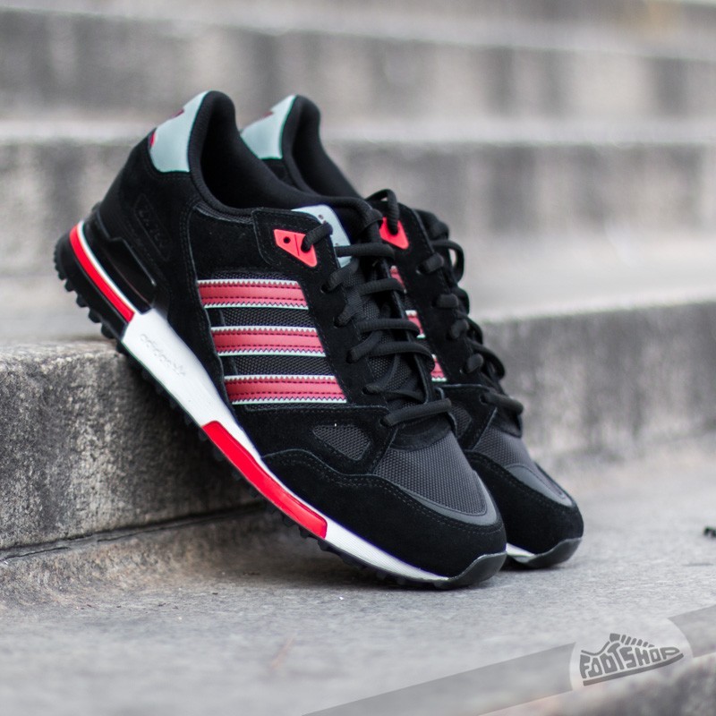 adidas ZX 750 Core Black/Rust Red/Mist Slate | Footshop