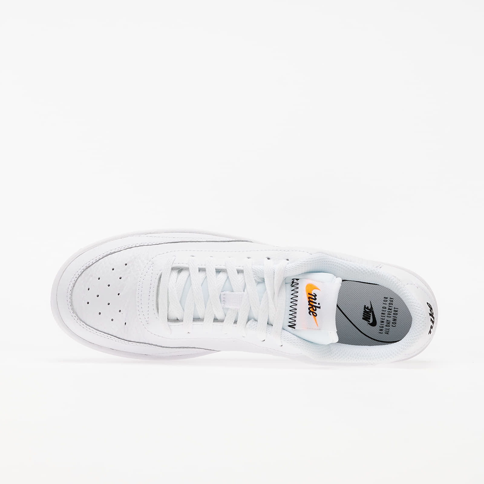 Zapatillas mujer Nike Wmns Court Vintage Premium White/ Black-Total Orange