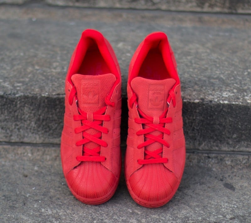 Adidas superstar red and green store