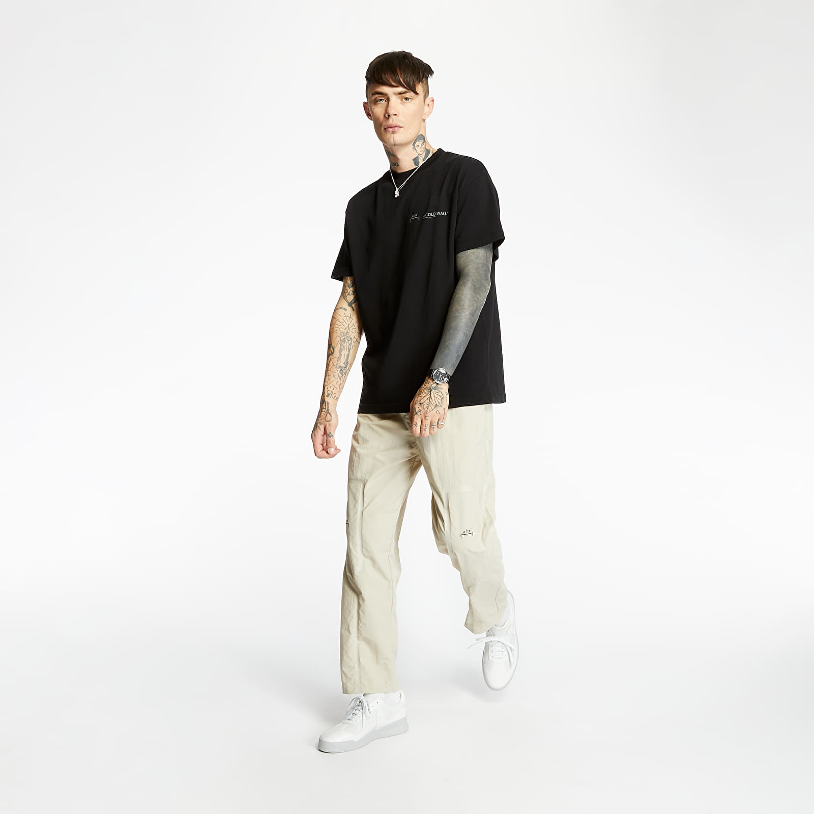 Nohavice A-COLD-WALL* Tonal Print Pants Moonbeam