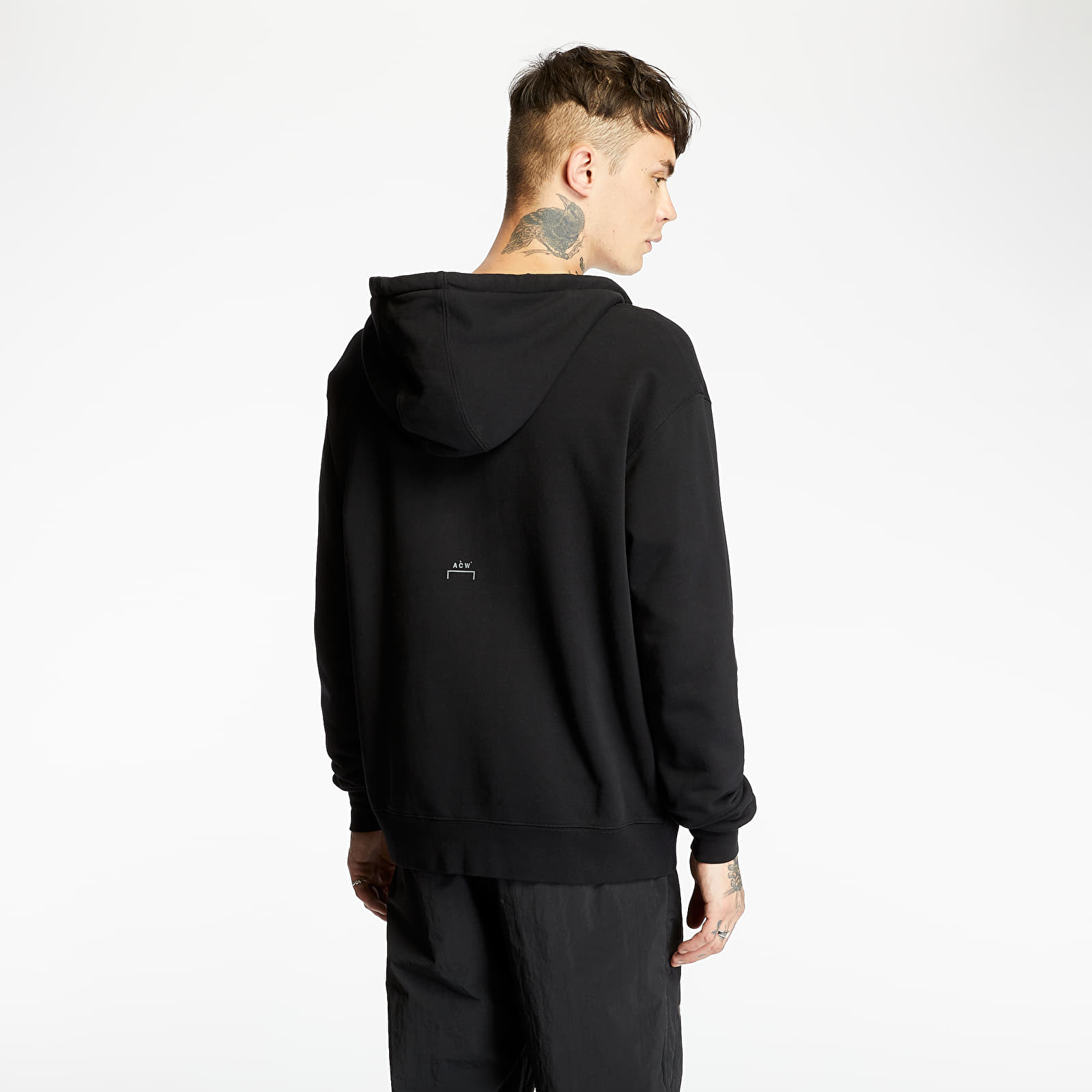 Sweatjacken und Sweatshirts A-COLD-WALL* Logo Zip Hoodie Black
