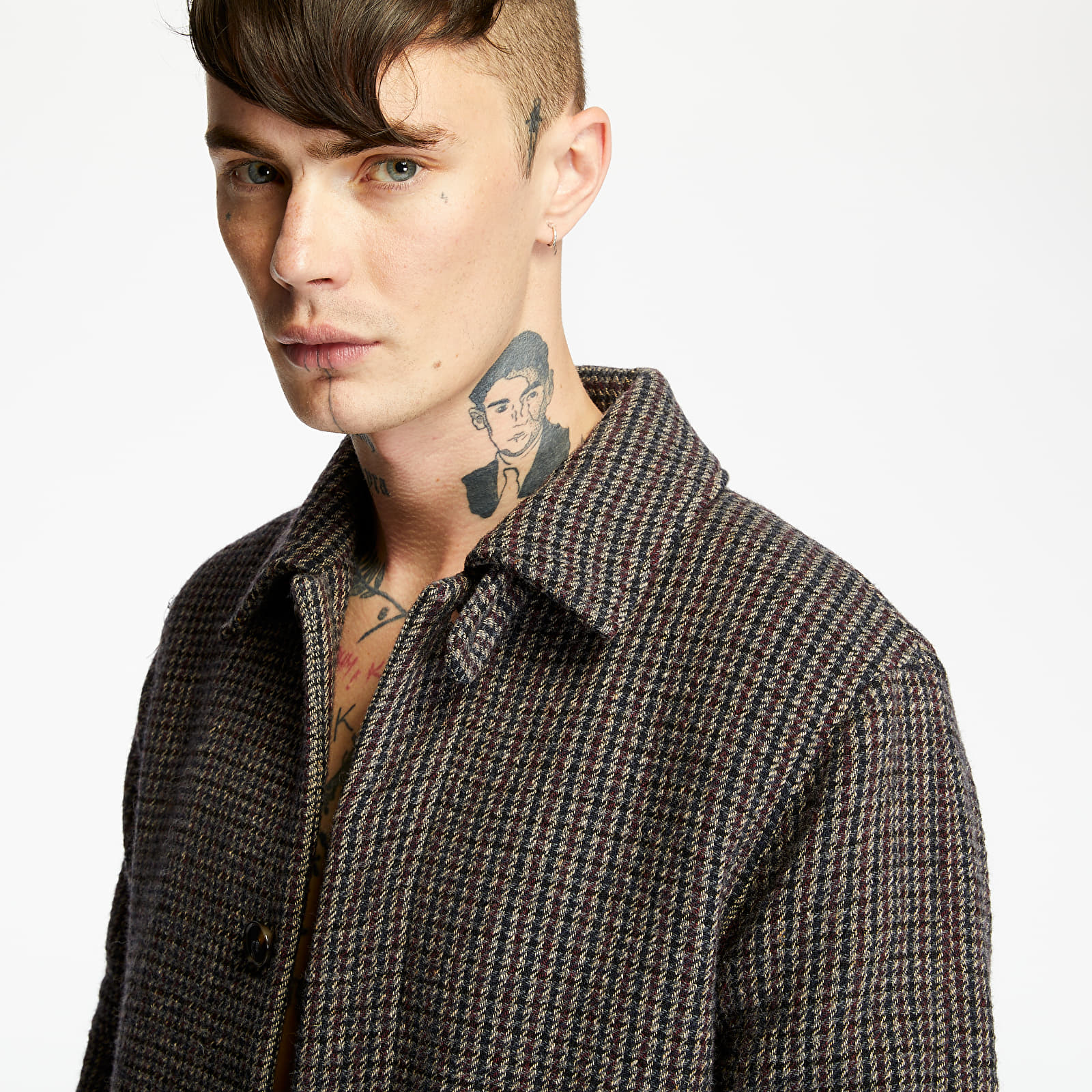 Płaszcze WOOD WOOD Didrik Coat Grey Check