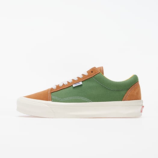 Vans old skool green and brown cheap