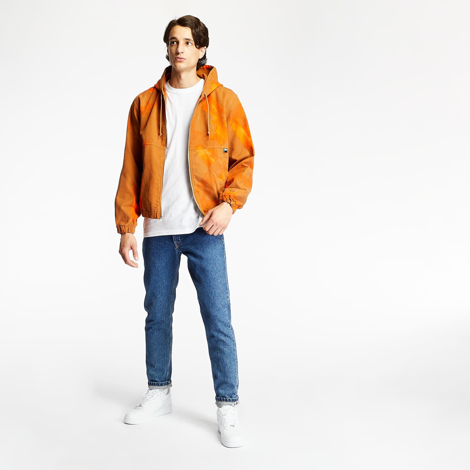 Kurtki Stüssy Printed Canvas Work Jacket Clay