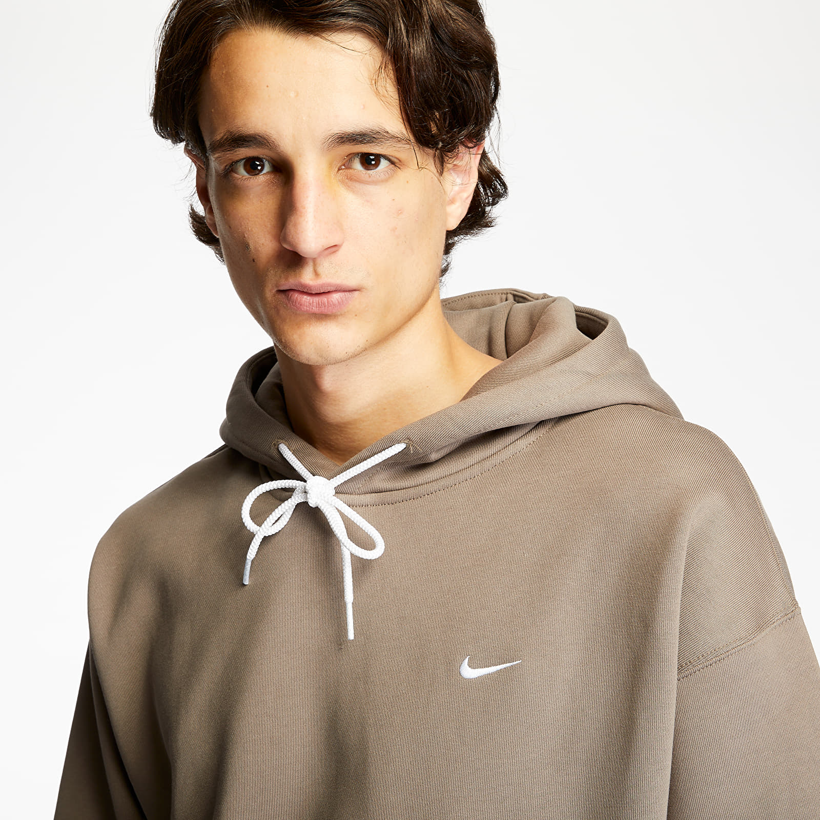 Nike hoodie olive grey outlet