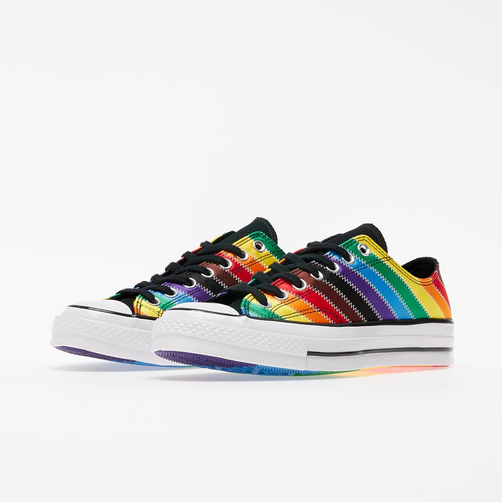 Converse rainbow trainers discount