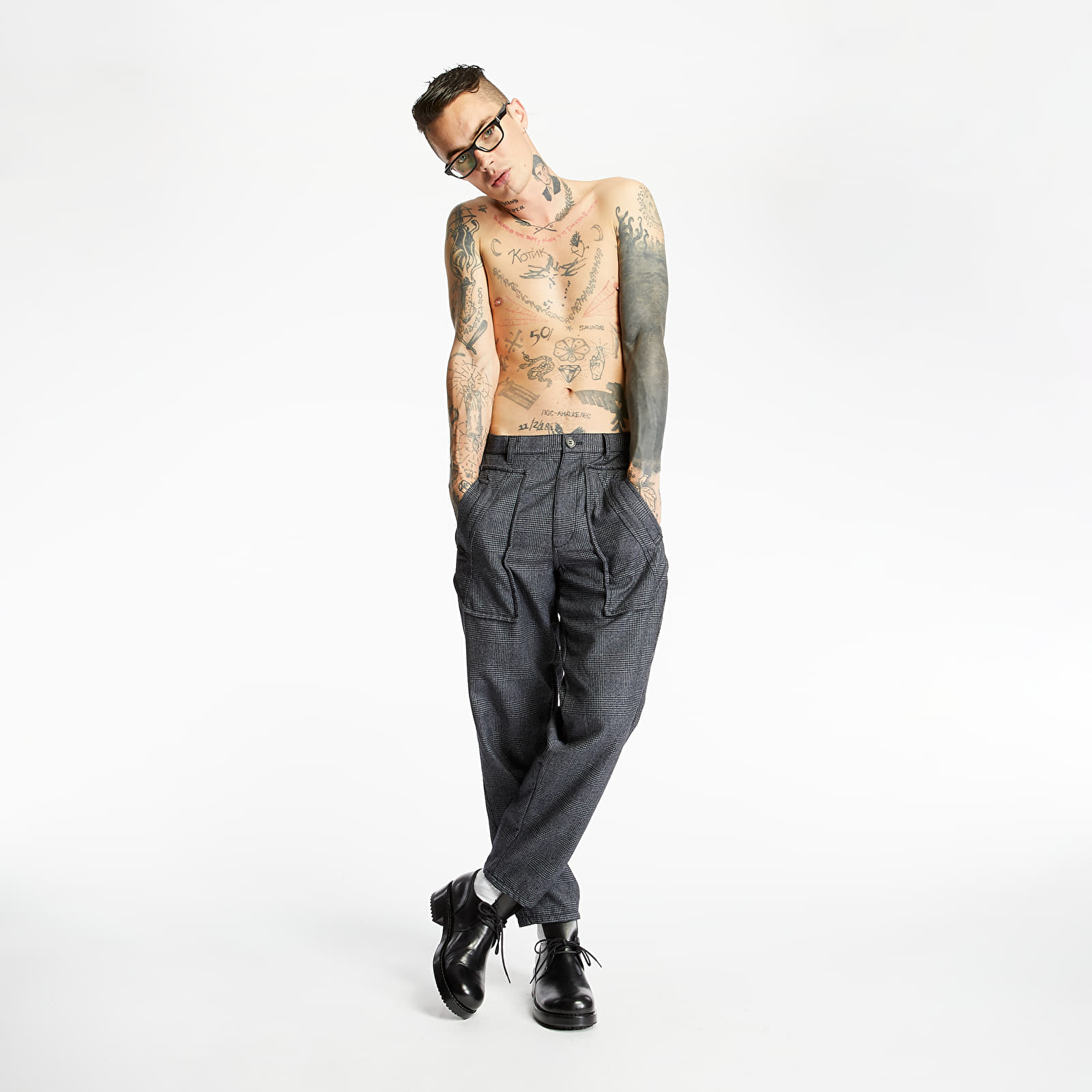 Plátěné kalhoty Comme des Garçons SHIRT Pants Grey
