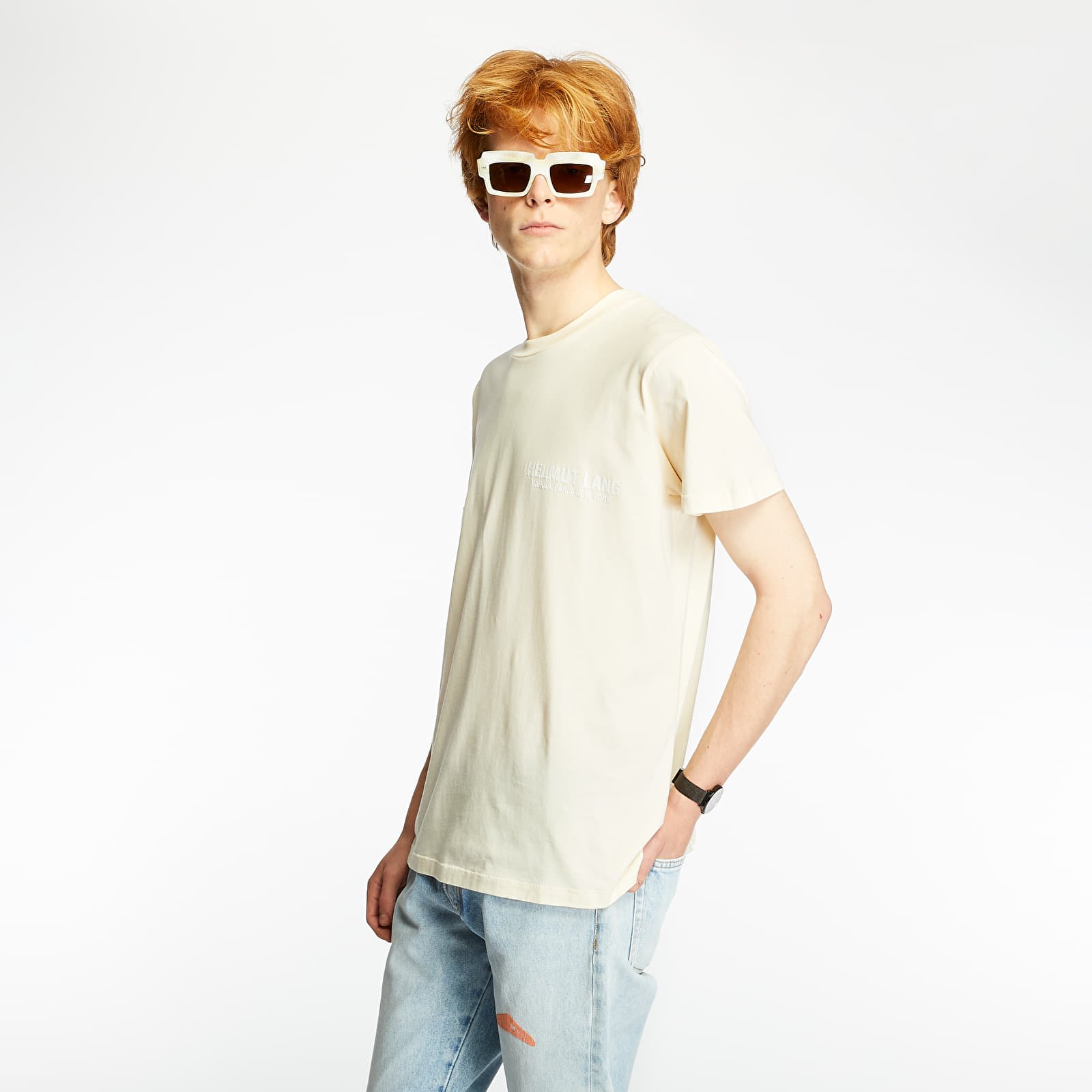 T-shirts HELMUT LANG Tee White Sand