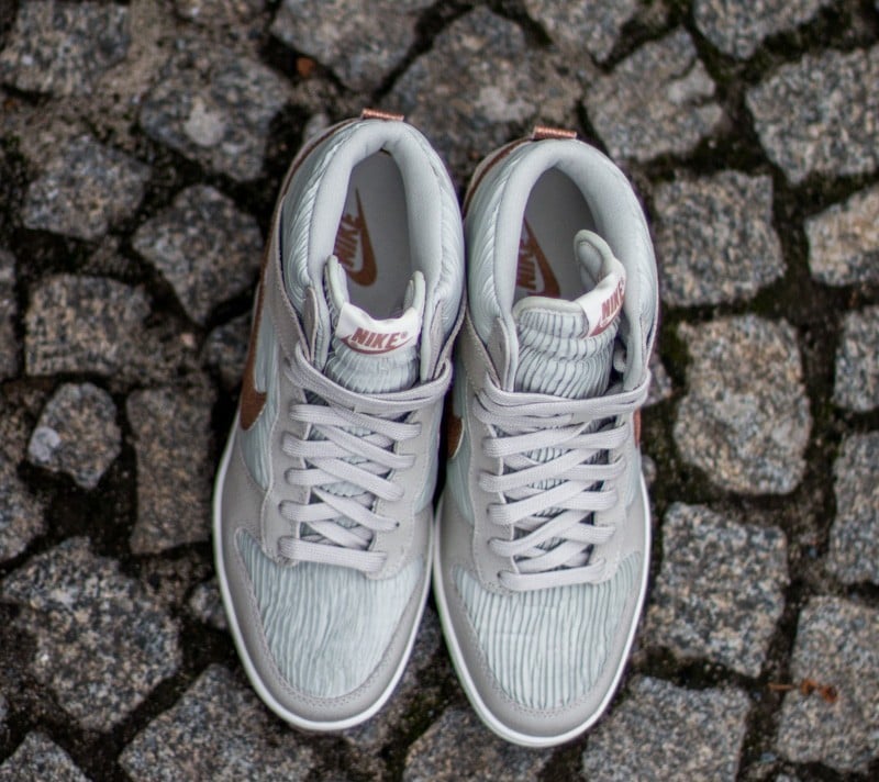 Naisten kengät Nike Wmns Dunk Sky Hi Light Bone/ Metalic Red Bronze- Light Bone