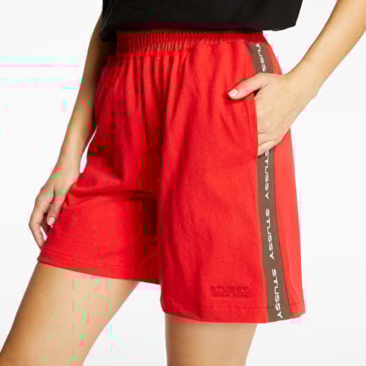 Shorts Stussy Rib Logo Shorts Red Footshop