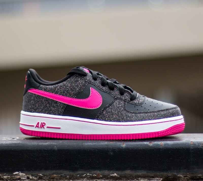 Buty damskie Nike Air Force 1 GS Black Vivid Pink White Footshop