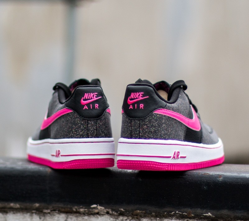 Women's shoes Nike Air Force 1 (GS) Black/ Vivid Pink-White