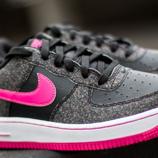 Black and pink hotsell air force ones
