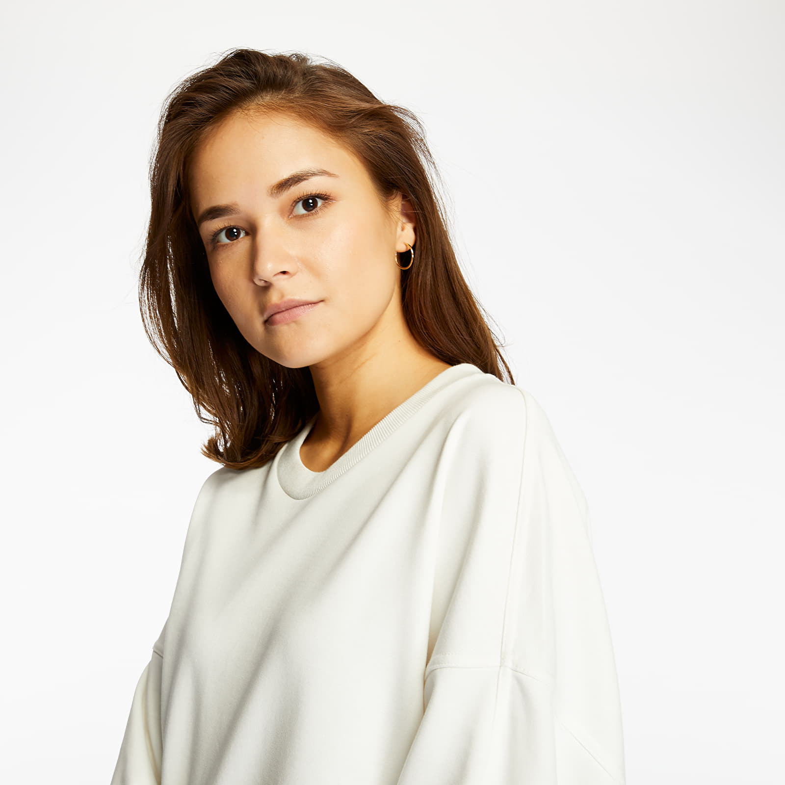 Mikiny Y-3 Yohji Love Crewneck White