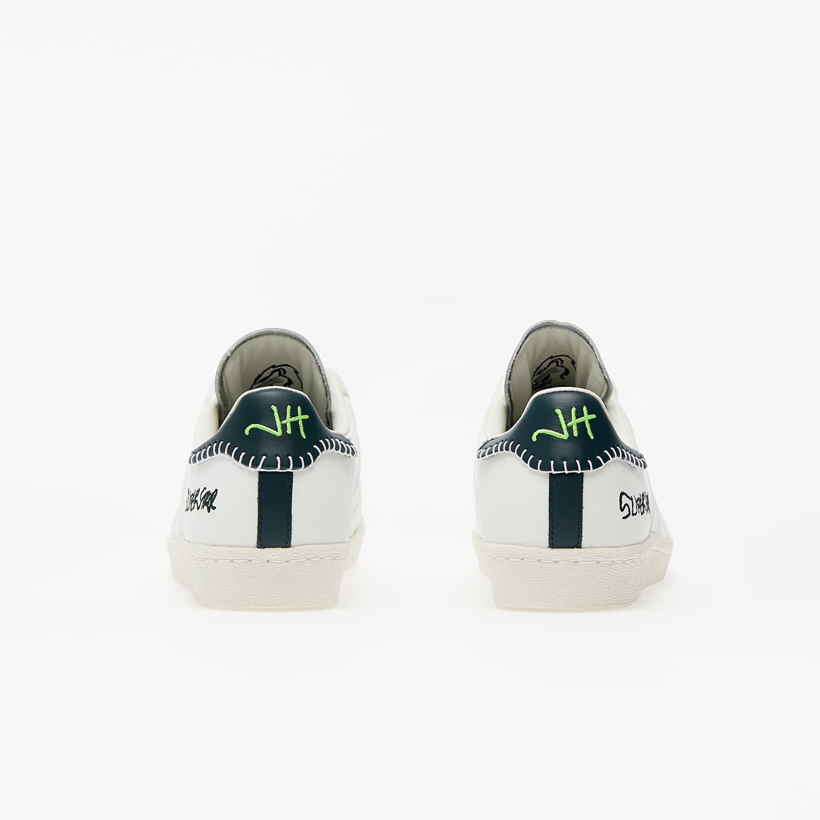 Men's shoes adidas x Jonah Hill Superstar Core White/ Green Night F17/ Off White
