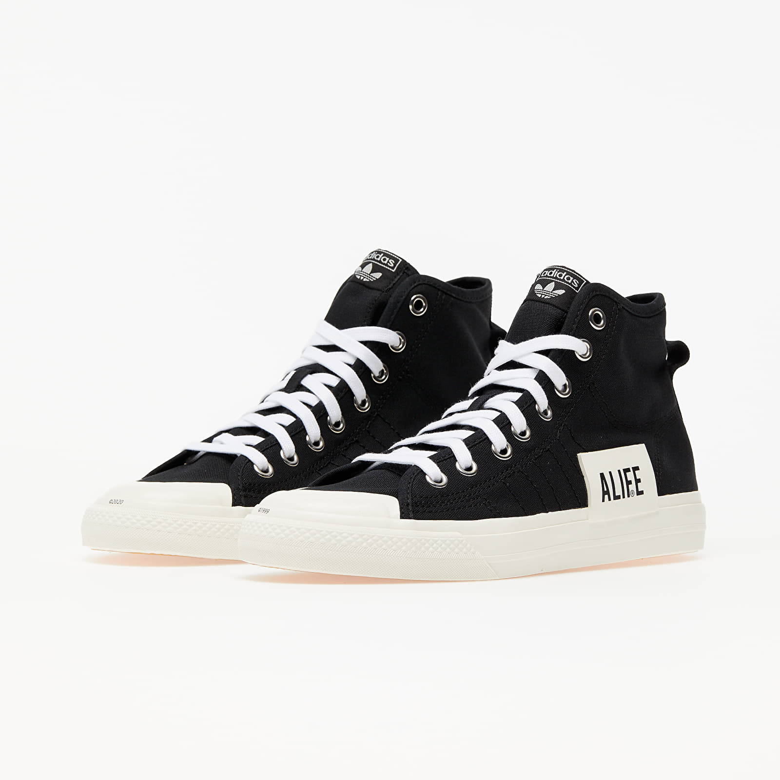 Pánske tenisky a topánky adidas x ALIFE Nizza Hi Core Black/ Off White/ Off White