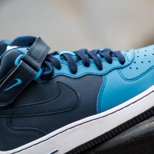 Nike air force 1 mid femme bleu hot sale