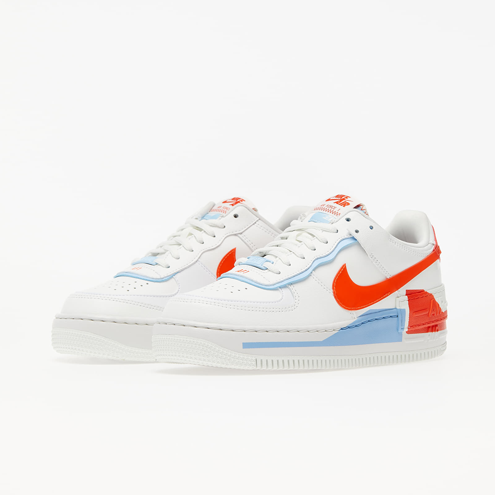 Nike air force 1 store shadow orange and white