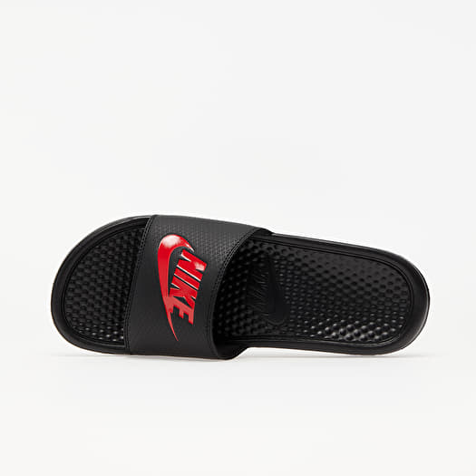 Nike benassi jdi black challenge red store