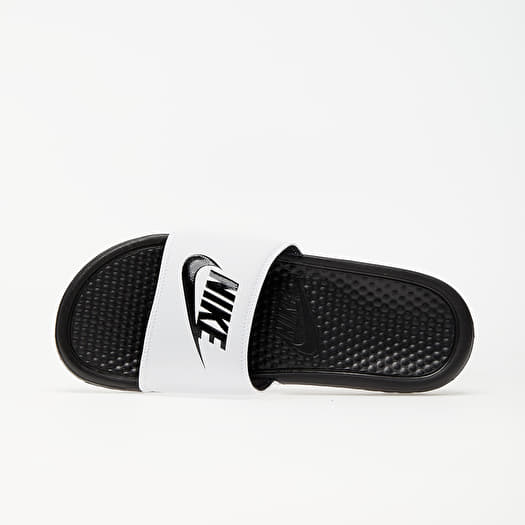 nike benassi jdi white black