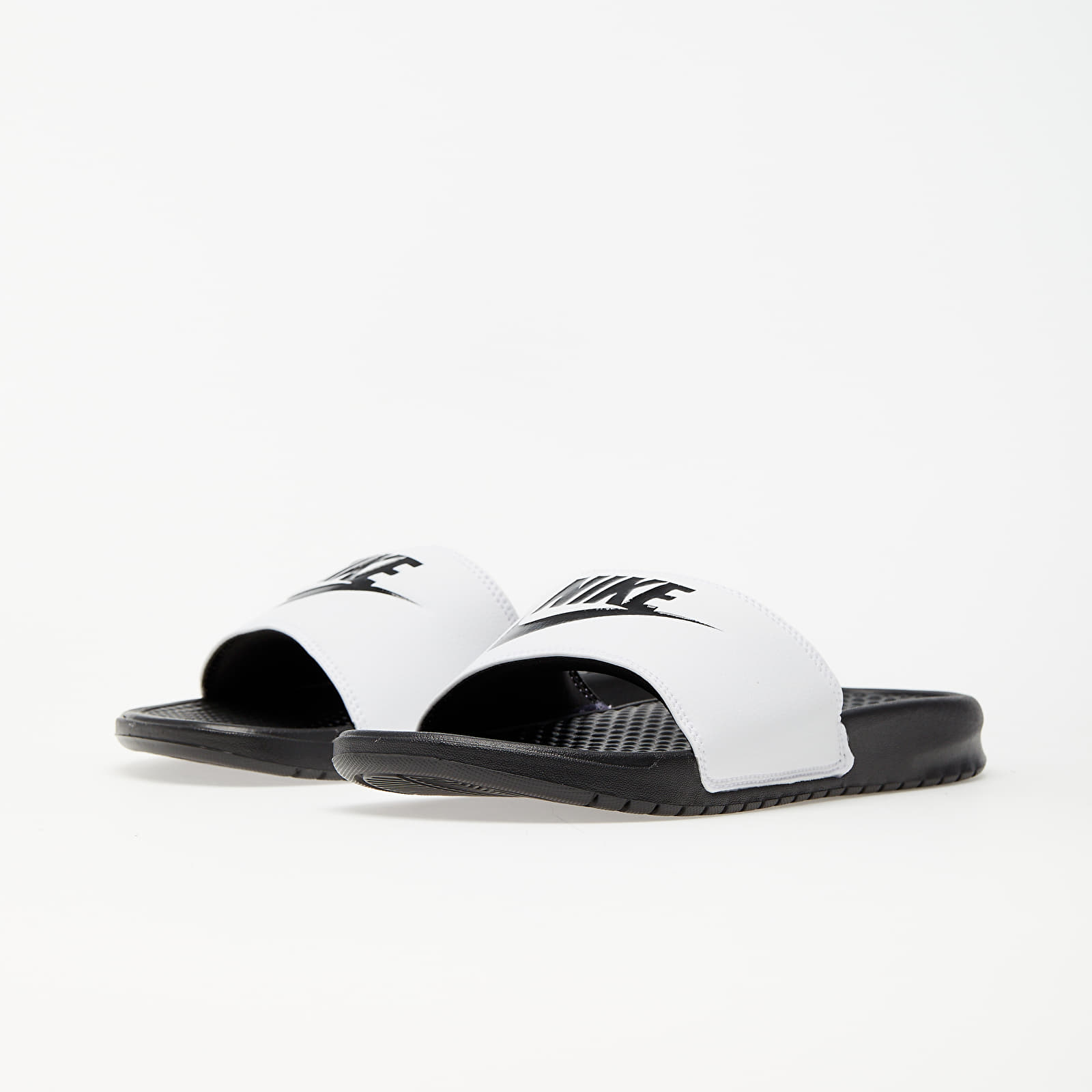Scarpe uomo Nike Benassi Jdi White/ Black-Black