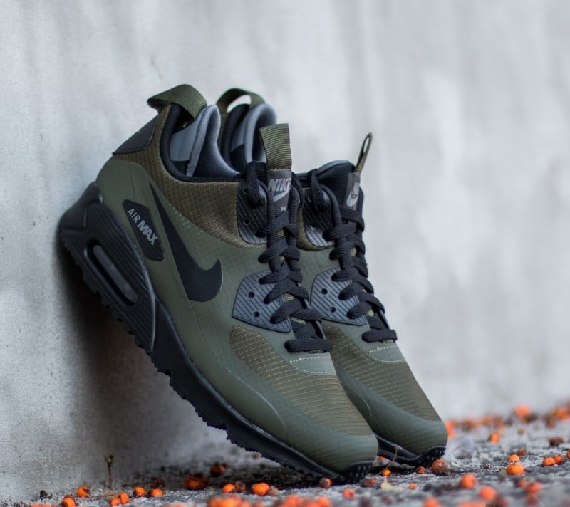 Zapatillas Hombre Nike Air Max 90 Mid Winter Dark Loden/ Black-Dark Grey