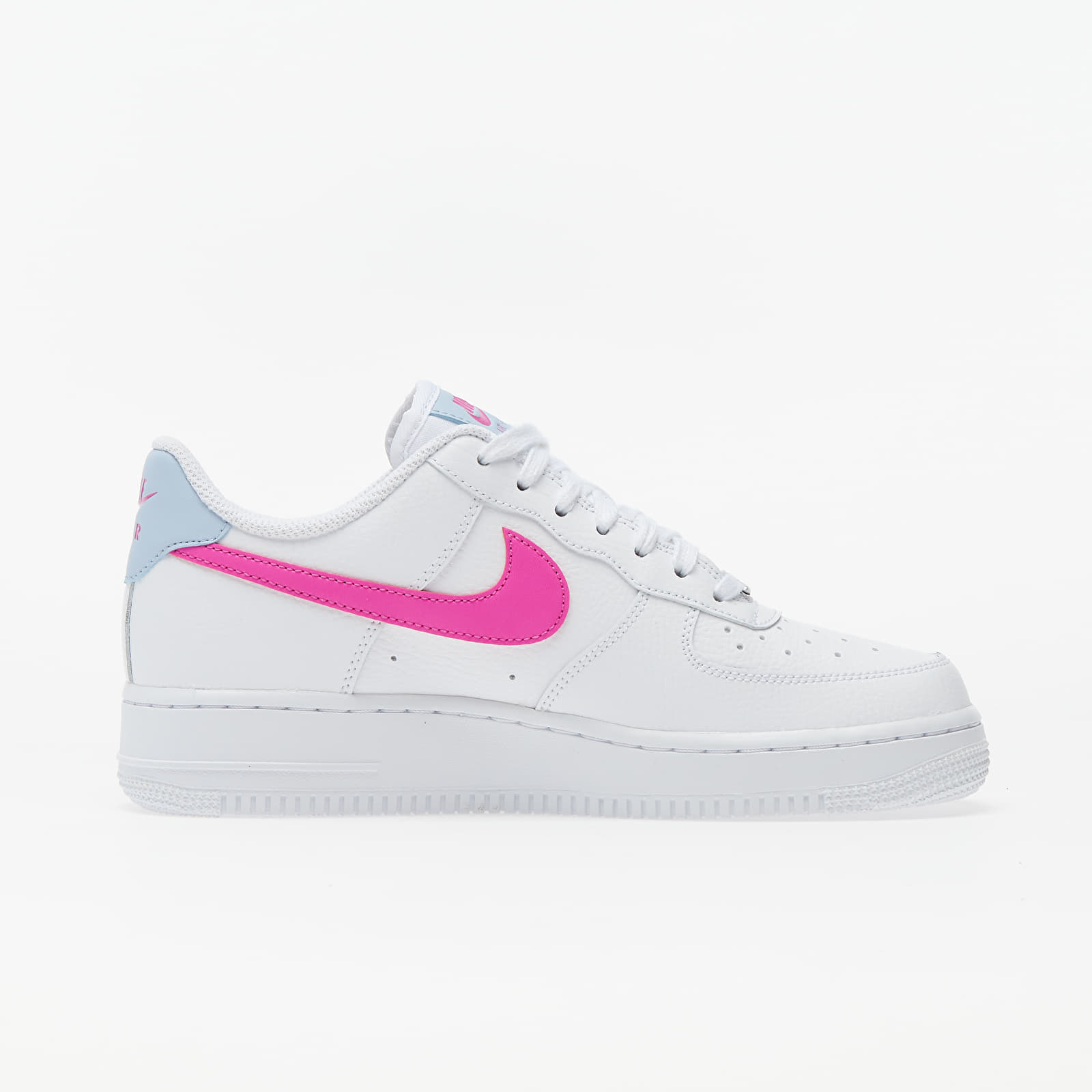Damen Sneaker und Schuhe Nike Wmns Air Force 1 '07 White/ Fire Pink-Hydrogen Blue