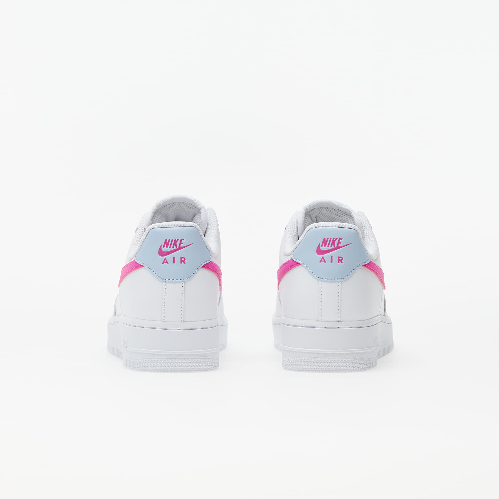 Damen Sneaker und Schuhe Nike Wmns Air Force 1 '07 White/ Fire Pink-Hydrogen Blue