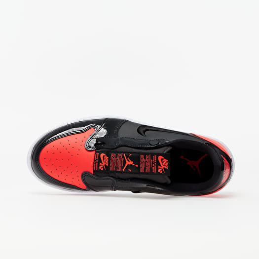 Women s shoes Nike Wmns Air Jordan 1 Retro Low Slip Bright Crimson Black White Footshop