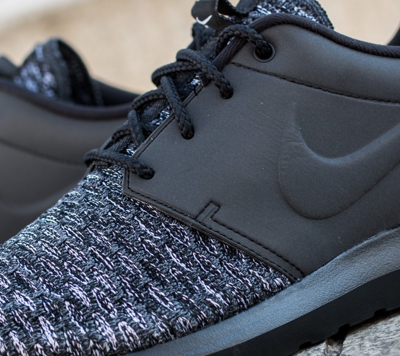 Zapatillas Hombre Nike Roshe NM Flyknit Premium Black Black Dark Grey White Footshop