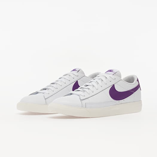 Nike blazer online low leather purple