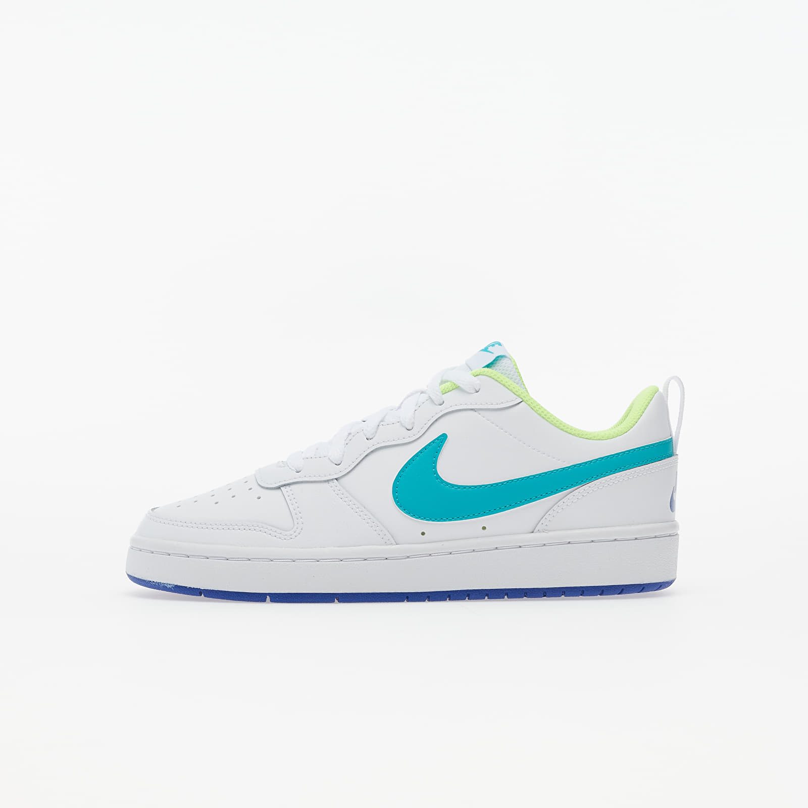 Gyerek sneakerek and cipők Nike Court Borough Low 2 (GS) White/ Oracle Aqua-Hyper Blue-Ghost Green