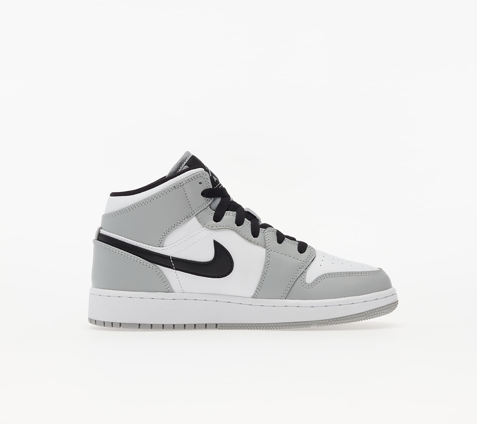 Baskets Jordan Air 1 Mid GS Lt Smoke - vue 5