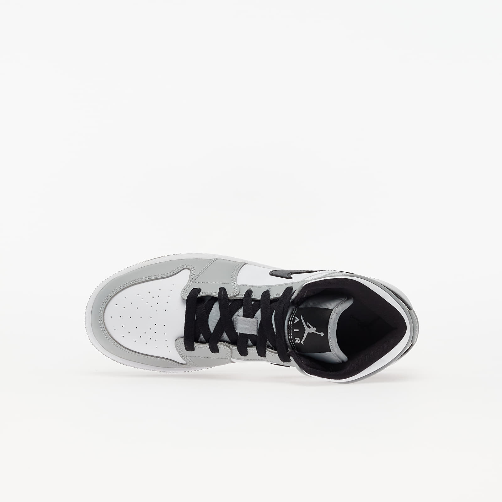 Gyerek sneakerek and cipők Jordan Air 1 Mid (GS) Lt Smoke Grey/ Black-White