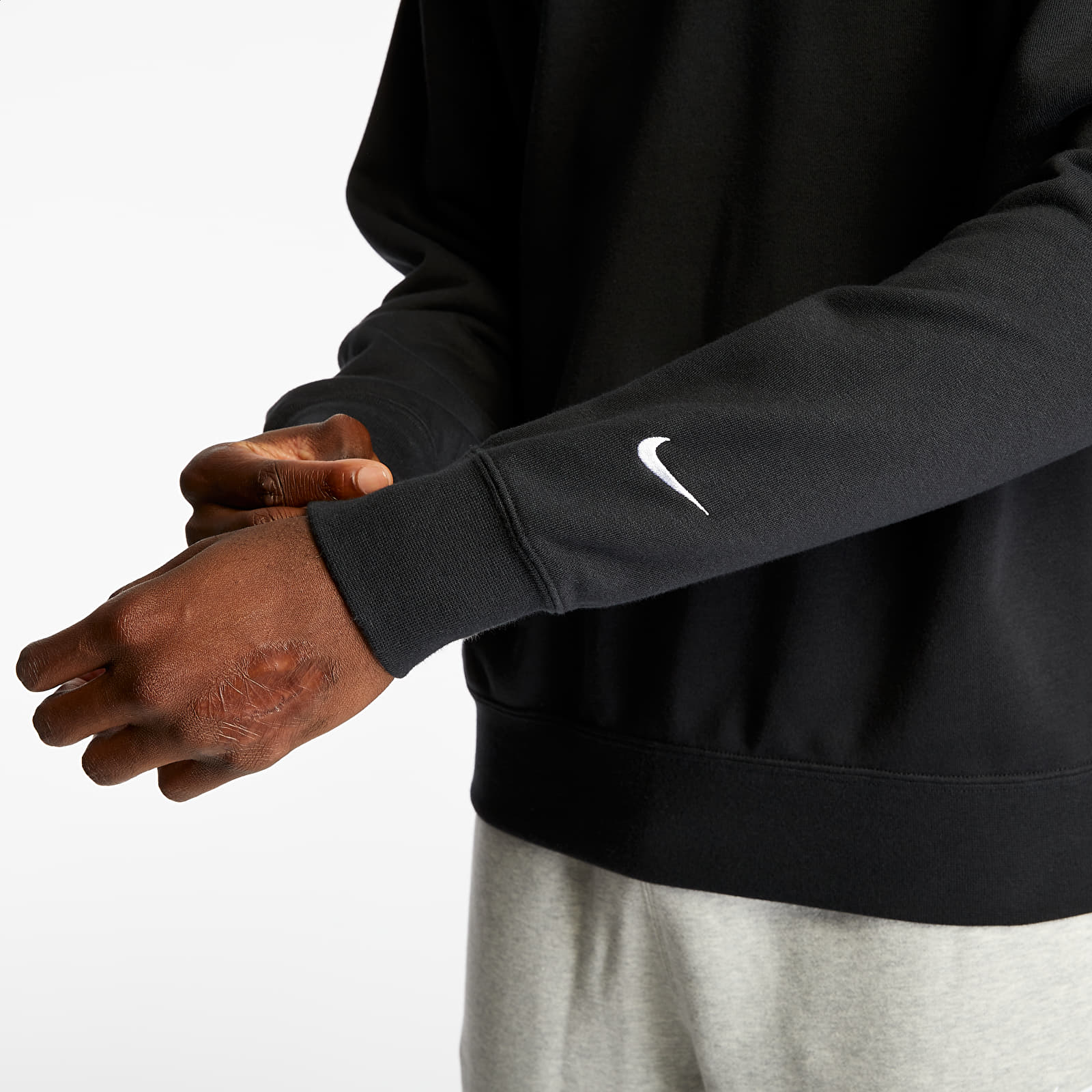 Nike sportswear swoosh ft crewneck best sale