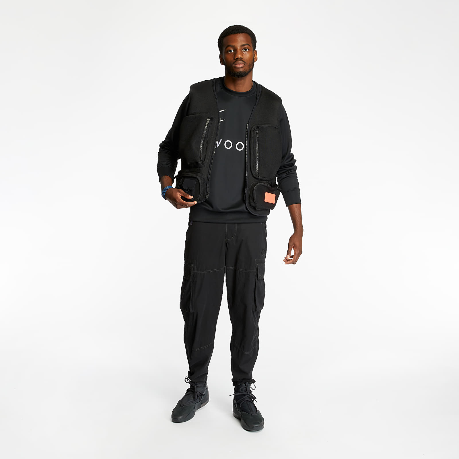 Vests Jordan 23 Engineered Spacer Mesh Vest Black Infrared 23