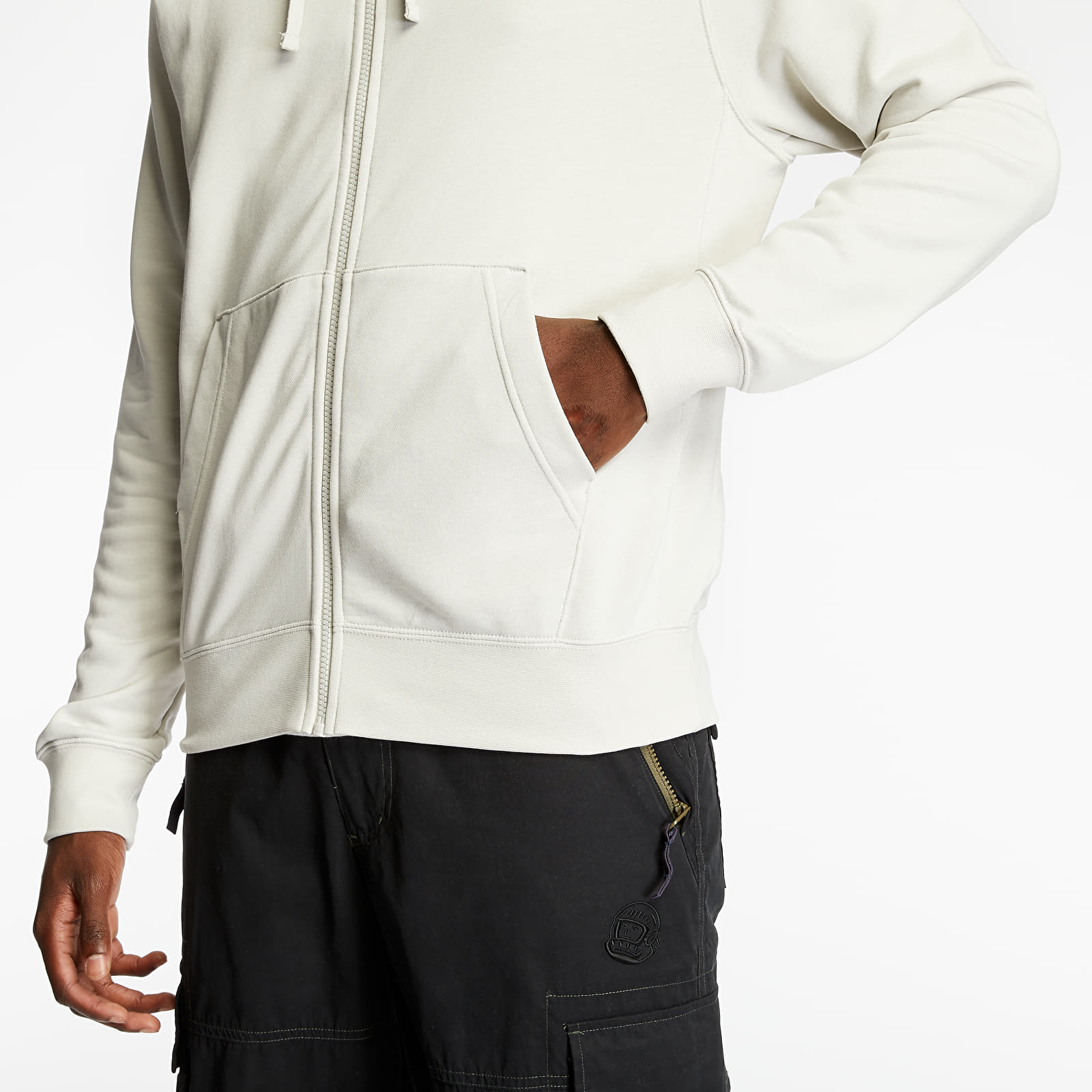 Mikiny Nike Sportswear Club Full Zip Hoodie Beige