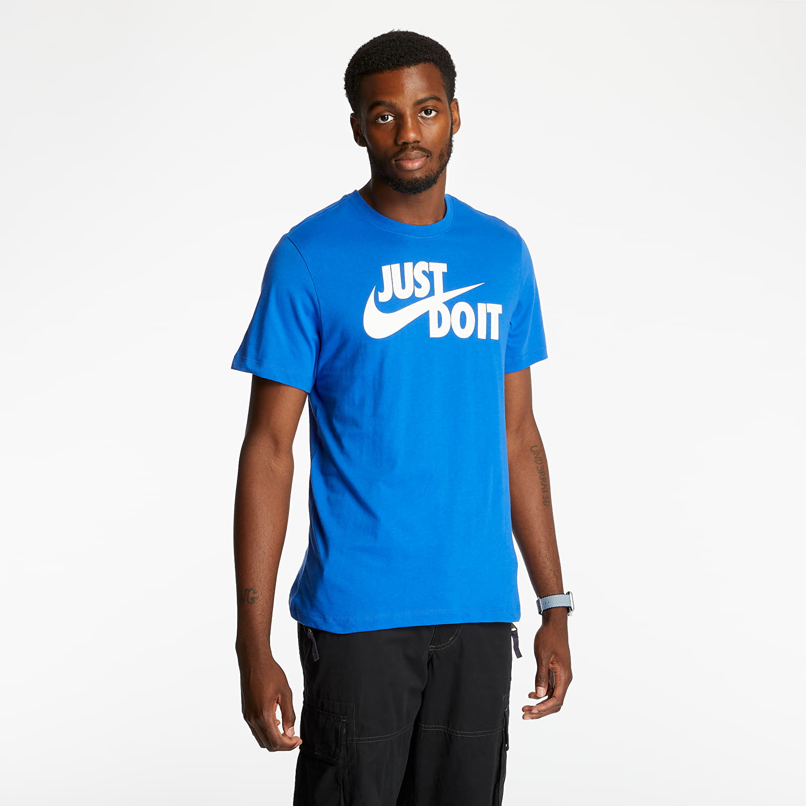 T shirts Nike Sportswear Just Do It Swoosh Tee Game Royal White Footshop
