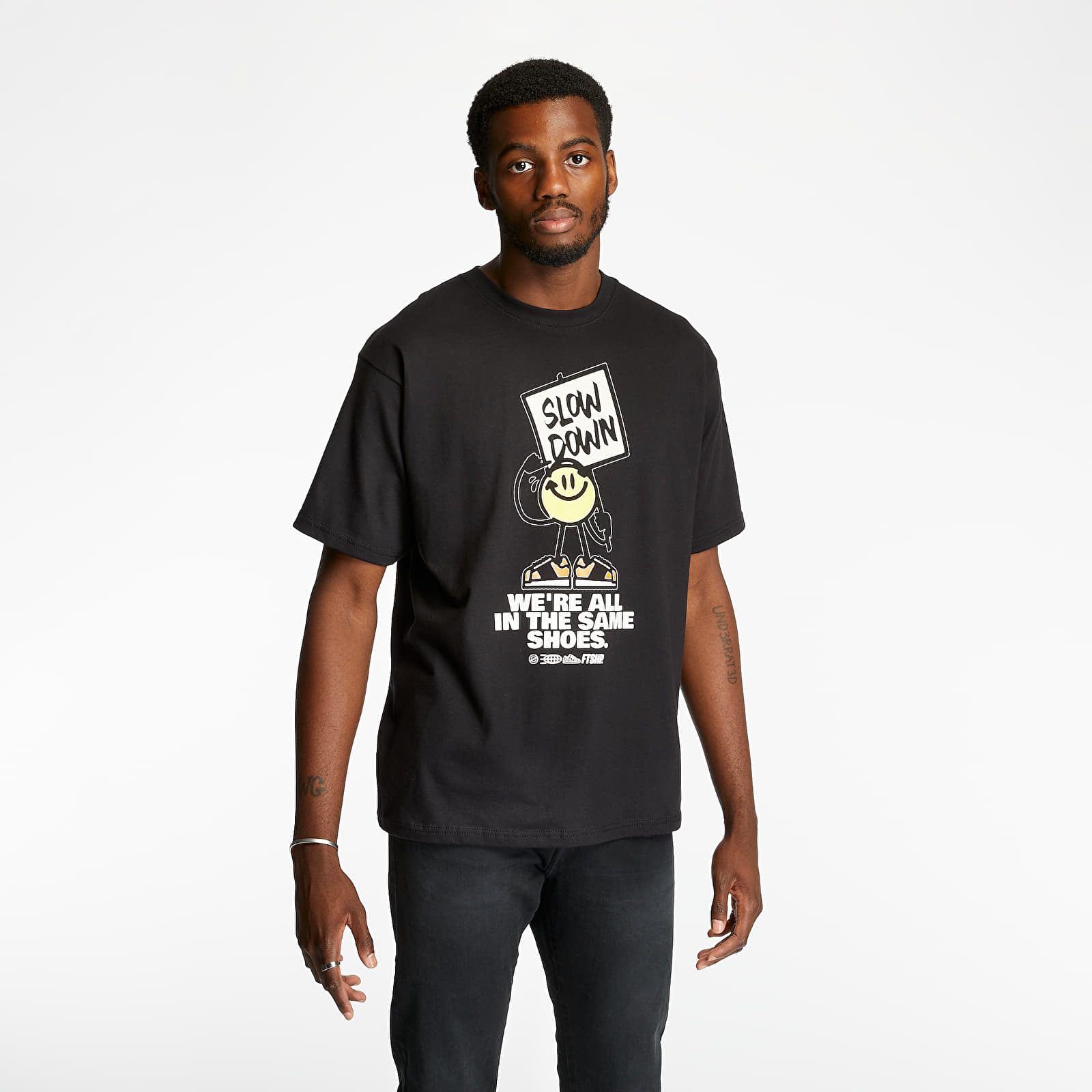 Tričká Footshop Hungarian Artist Glow in the Dark Tee Black