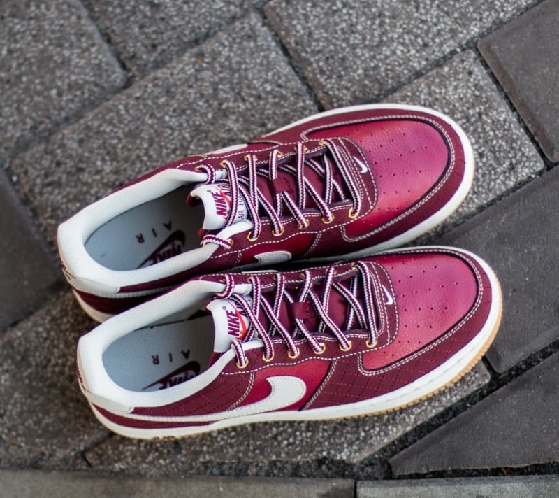Zapatillas mujer Nike Air Force 1 Premium (GS) Team Red/ Light Bone-Gum Light Brown