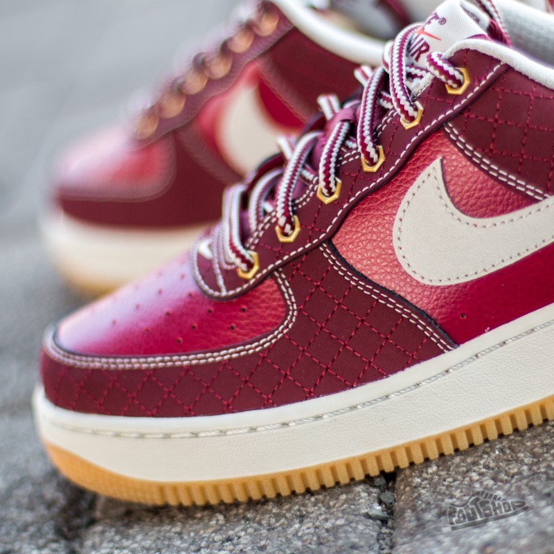 Nike Footwear Nike Air Force One Team Red Nike Air Force Premium (GS) Team Red/ Light Bone-Gum Light Brown  Footshop